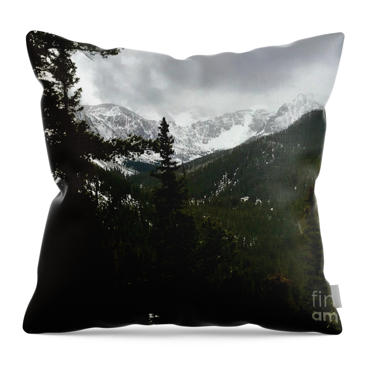 Mountain Throw Pillow featuring the photograph On The Climb by Dennis Richardson