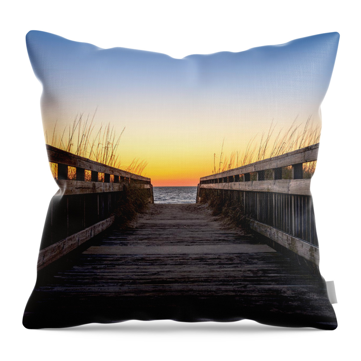 Landscape Throw Pillow featuring the photograph On The Other Side by Michael Scott