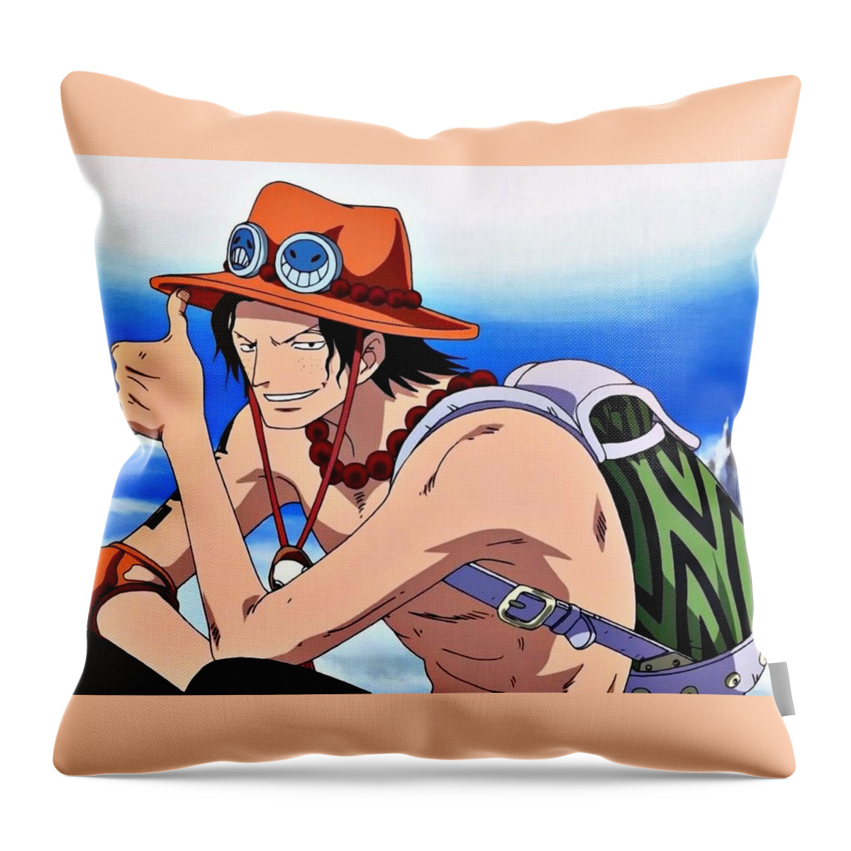 One Piece Throw Pillow featuring the digital art One Piece by Maye Loeser