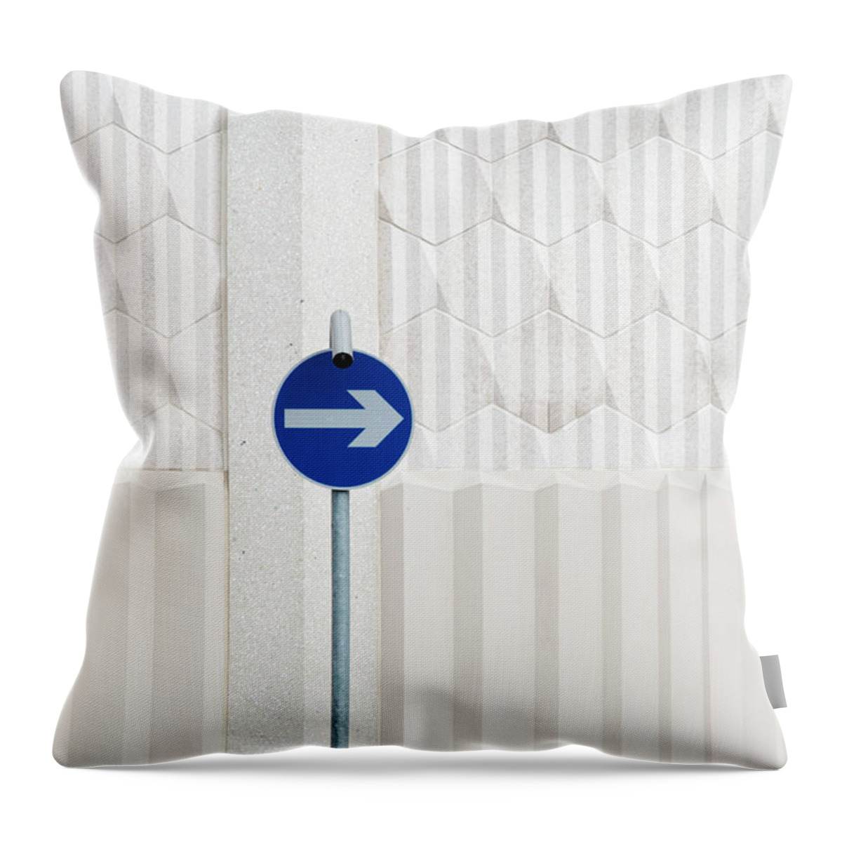 Urban Throw Pillow featuring the photograph One Way 2 by Stuart Allen