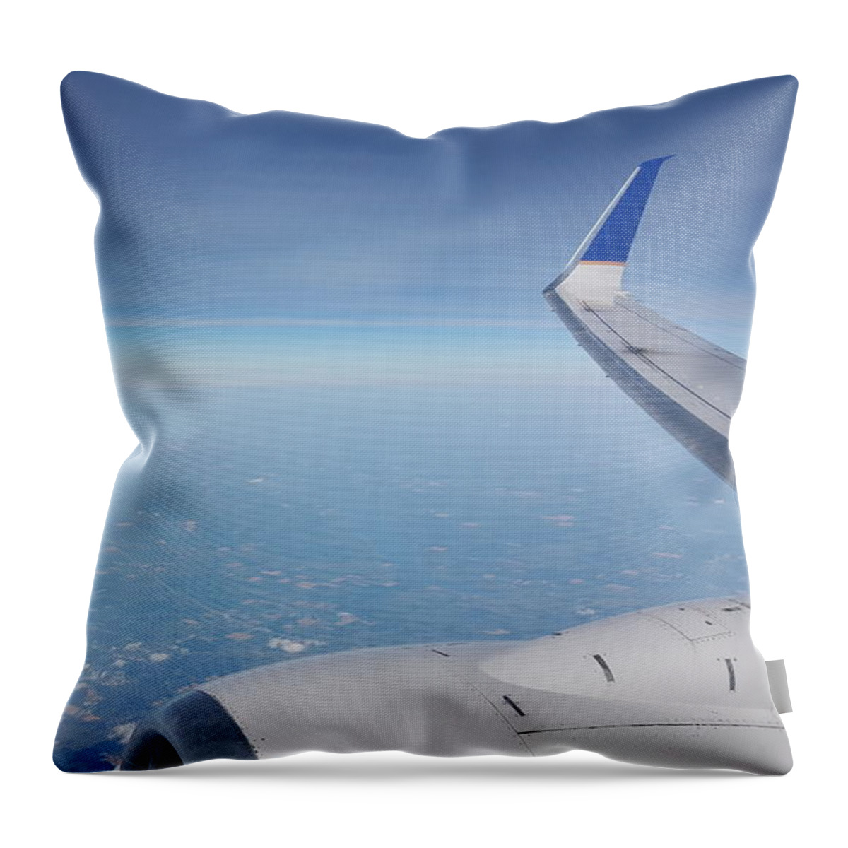 Plane Throw Pillow featuring the photograph One Who Flies by Britten Adams