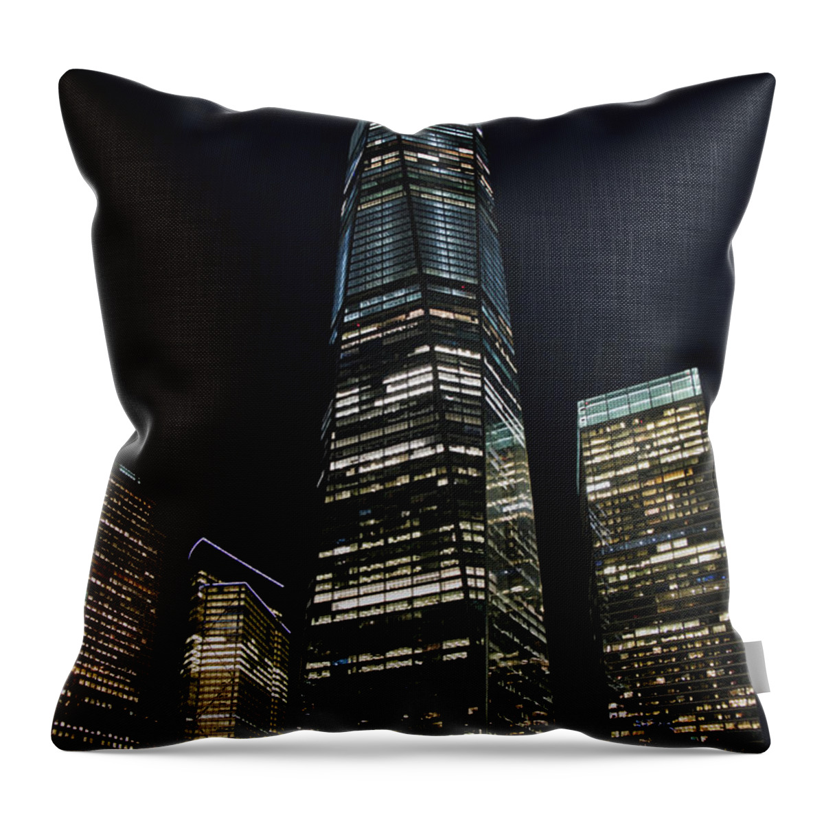 Architecture Throw Pillow featuring the photograph One World Trade Center by Mark Dodd