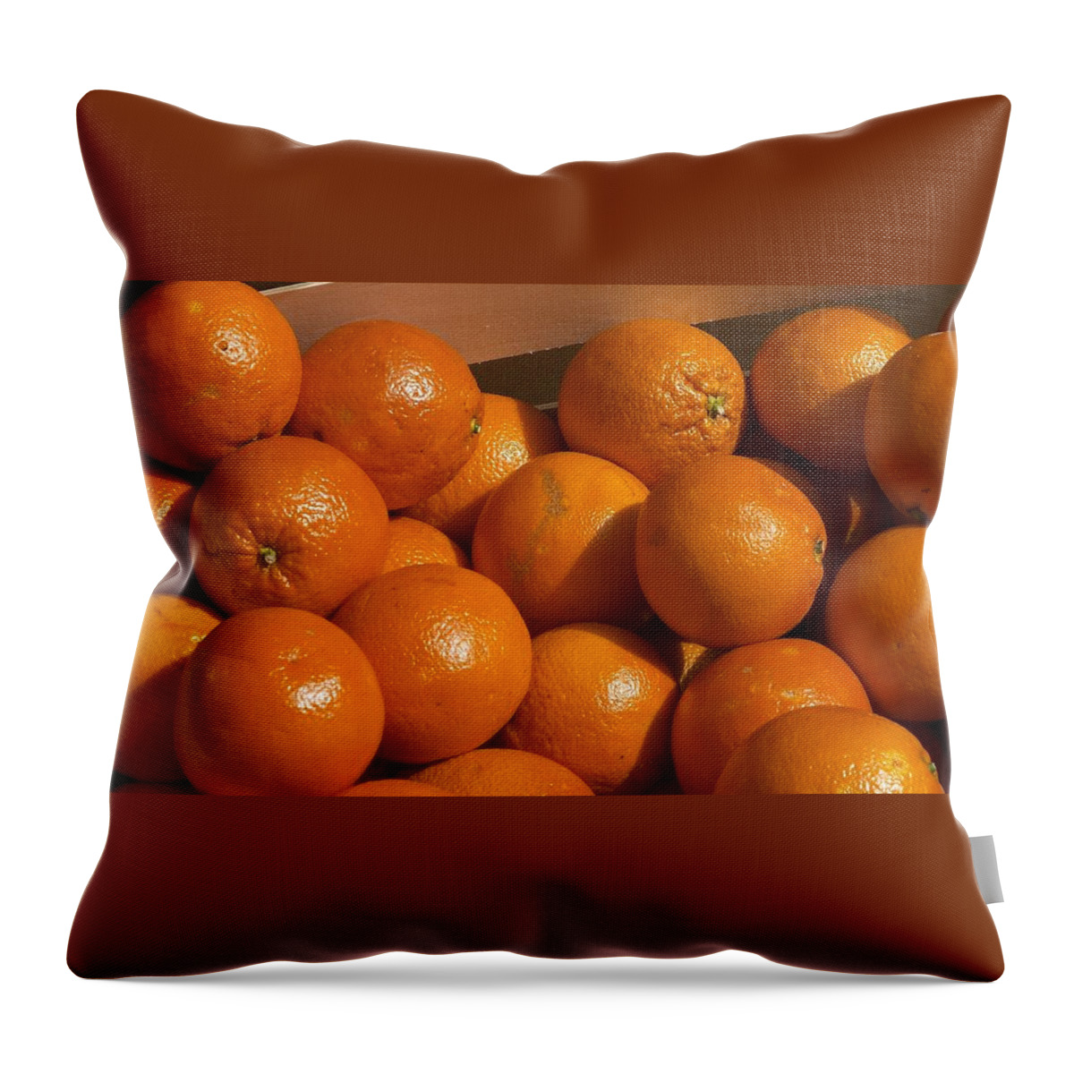 Orange Throw Pillow featuring the photograph Orange by Mariel Mcmeeking