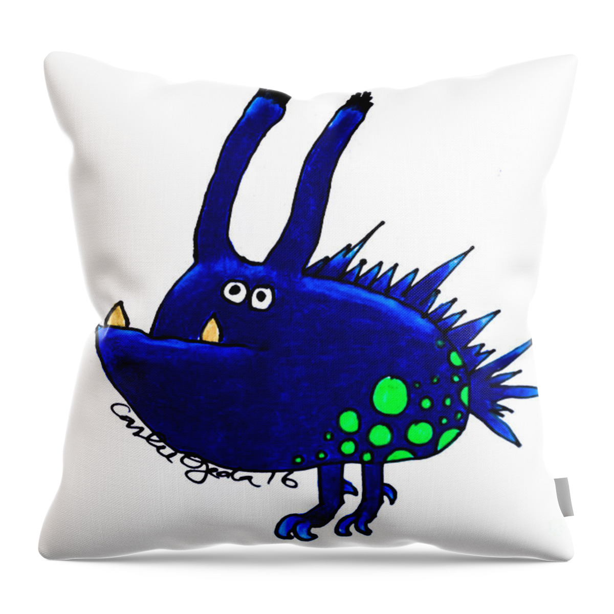 Blue Throw Pillow featuring the photograph Orble by Carlee Ojeda
