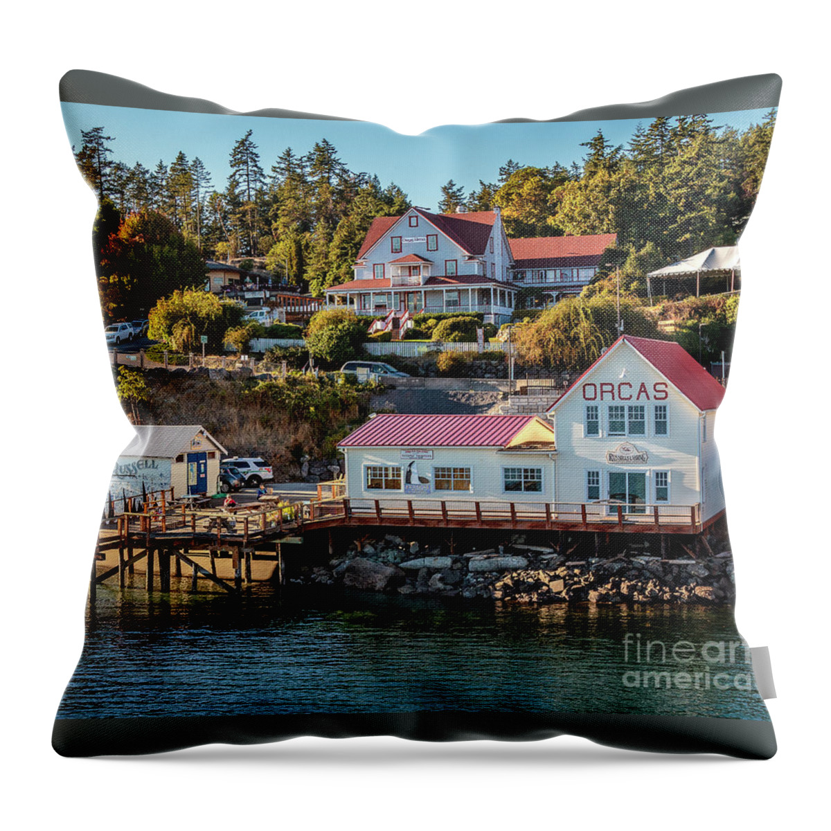 Orcas Island Throw Pillow featuring the photograph Orcas Island by Rod Best