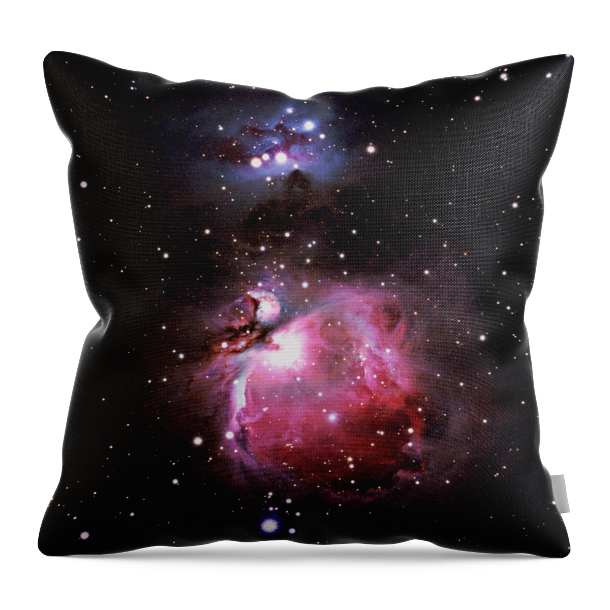 Orion Throw Pillow featuring the photograph Orion Nebula by Peter Kennett