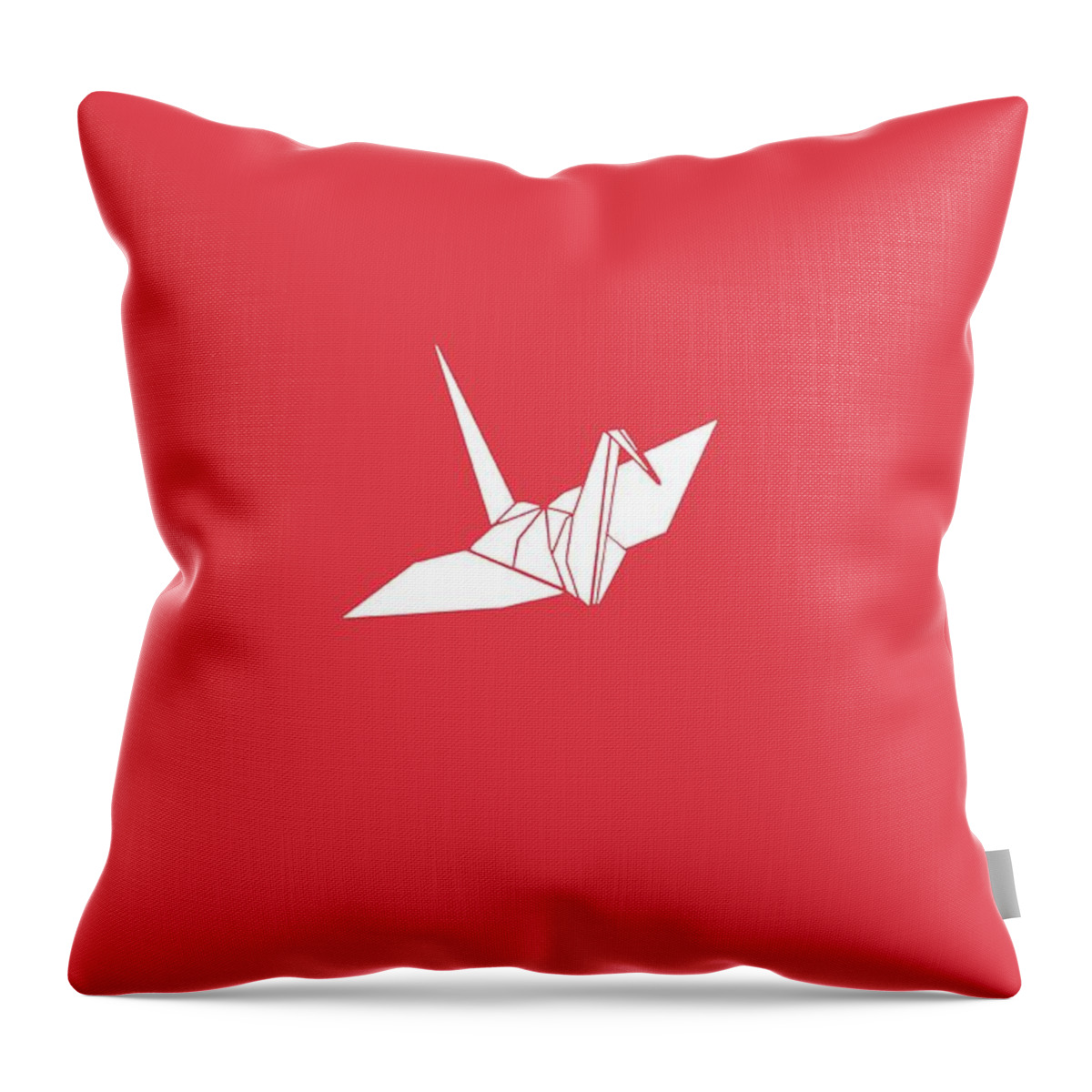 Origami Throw Pillow featuring the photograph ORIZURUred by Ryo Sato