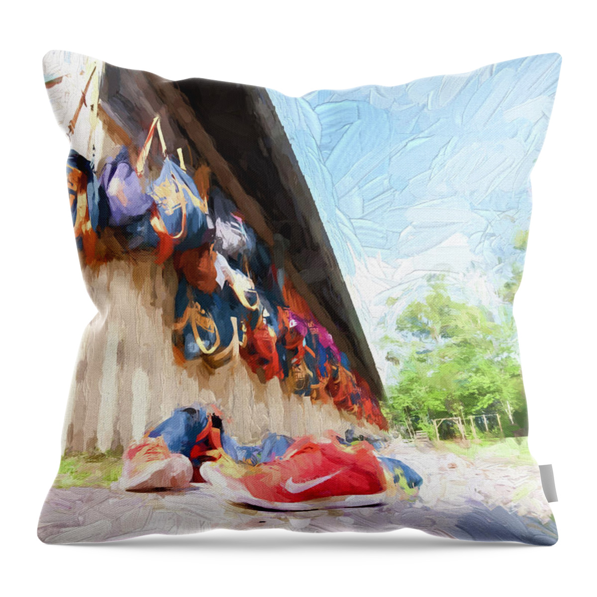 Crew Throw Pillow featuring the photograph Orlando Area Rowing Society by Pete Rems