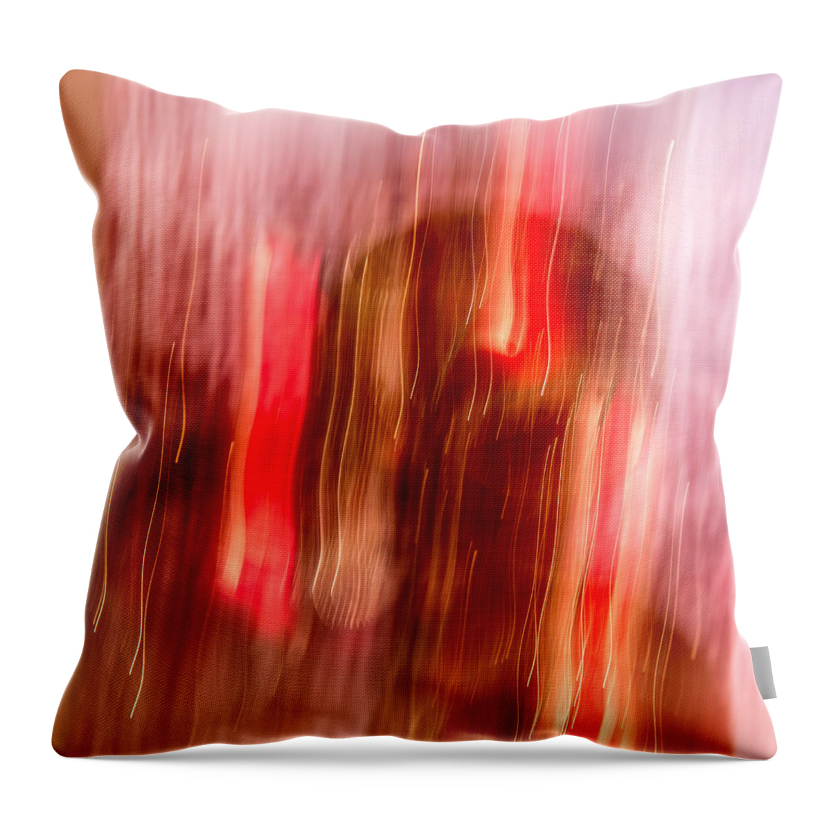 Ornament Throw Pillow featuring the photograph Ornament Abstract 6 by Rebecca Cozart