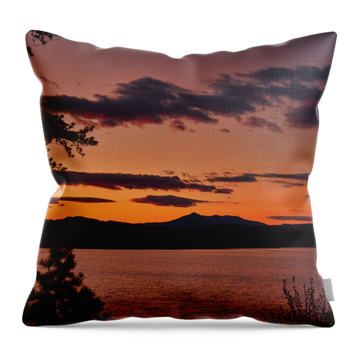 Lake Throw Pillow featuring the photograph Ossipee Lake by John Rowe