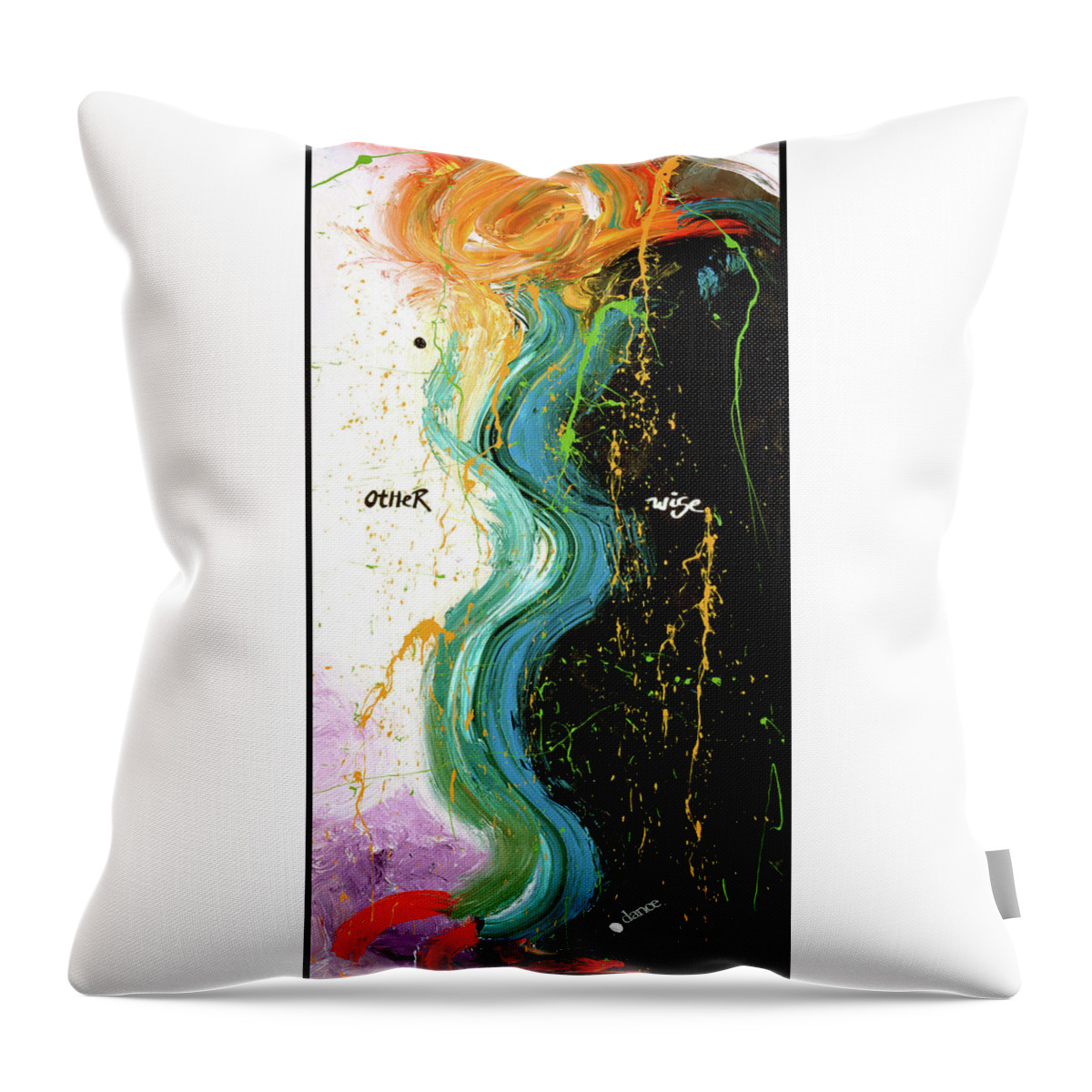 Art Throw Pillow featuring the digital art Other Wise by Dar Freeland