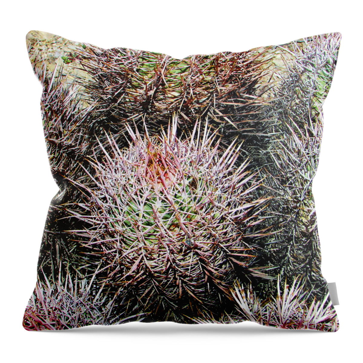 Nature Throw Pillow featuring the photograph Ouch by Marilyn Diaz