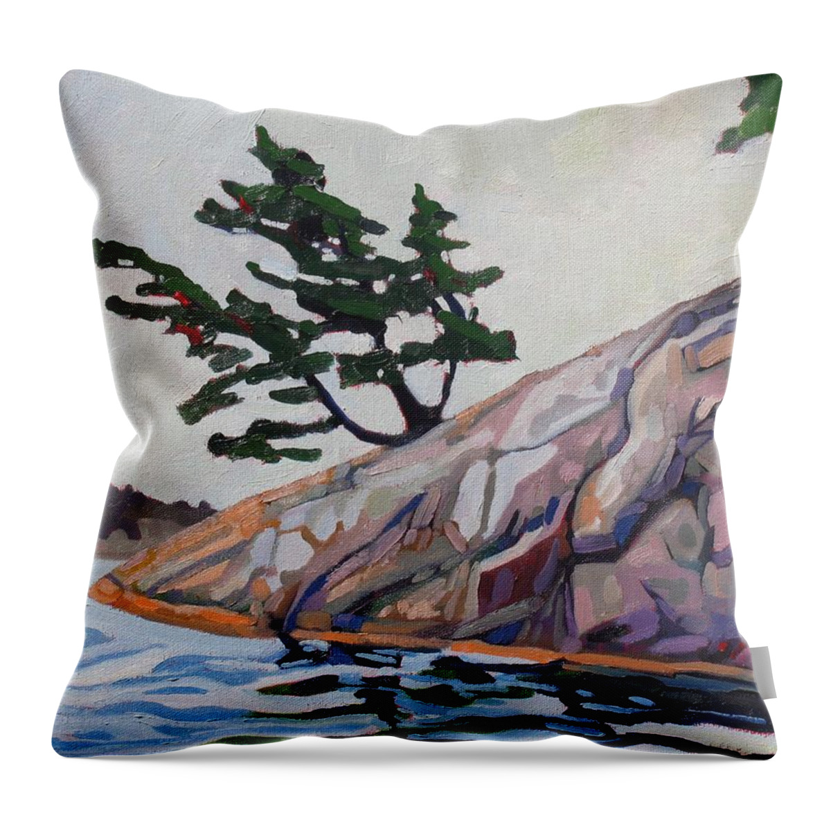 903 Throw Pillow featuring the painting Out of The Rock by Phil Chadwick