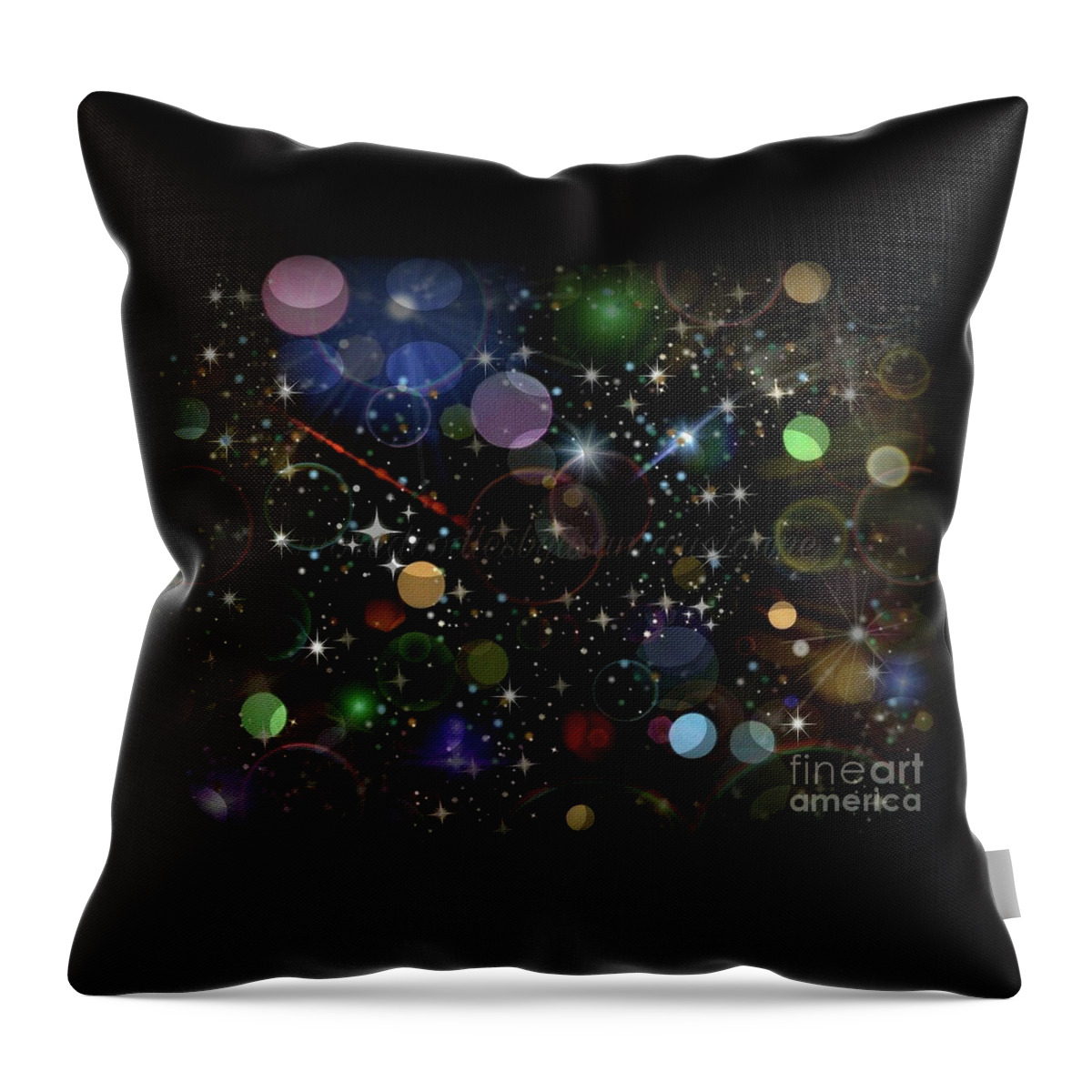 Space Throw Pillow featuring the digital art Out of this world by Lisa Marie Towne