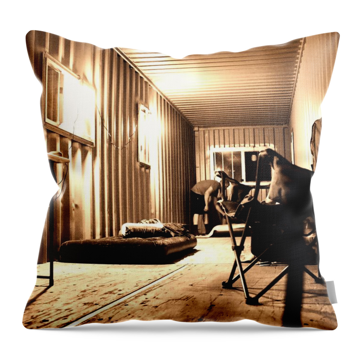 Outback Throw Pillow featuring the photograph Outdoor Living by Michael Blaine