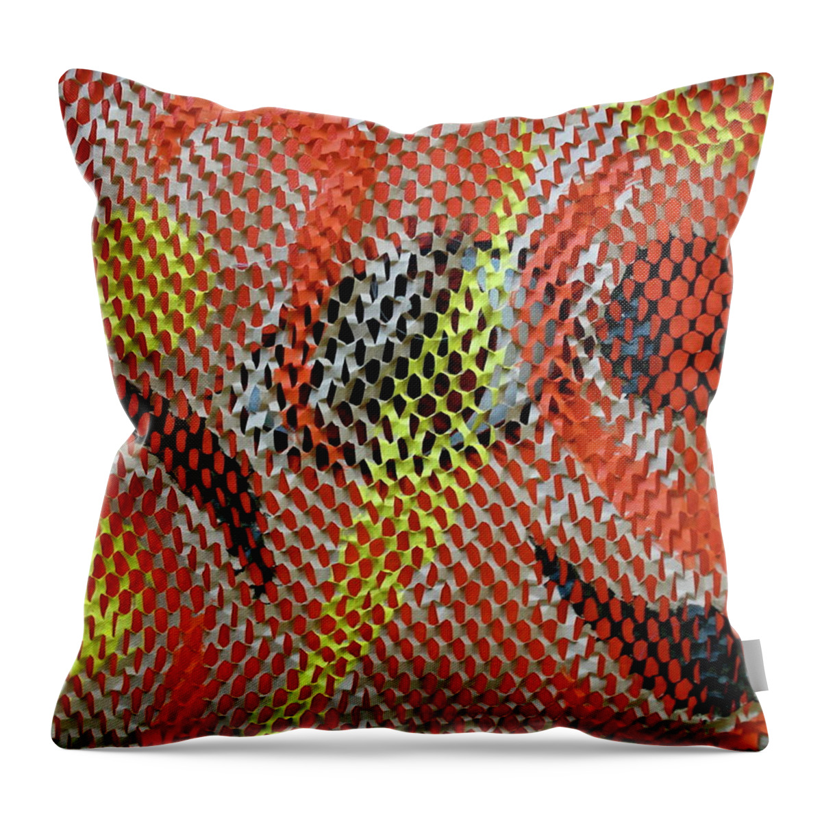 Mixed Media Throw Pillow featuring the mixed media Outside Looking In by Michele Myers