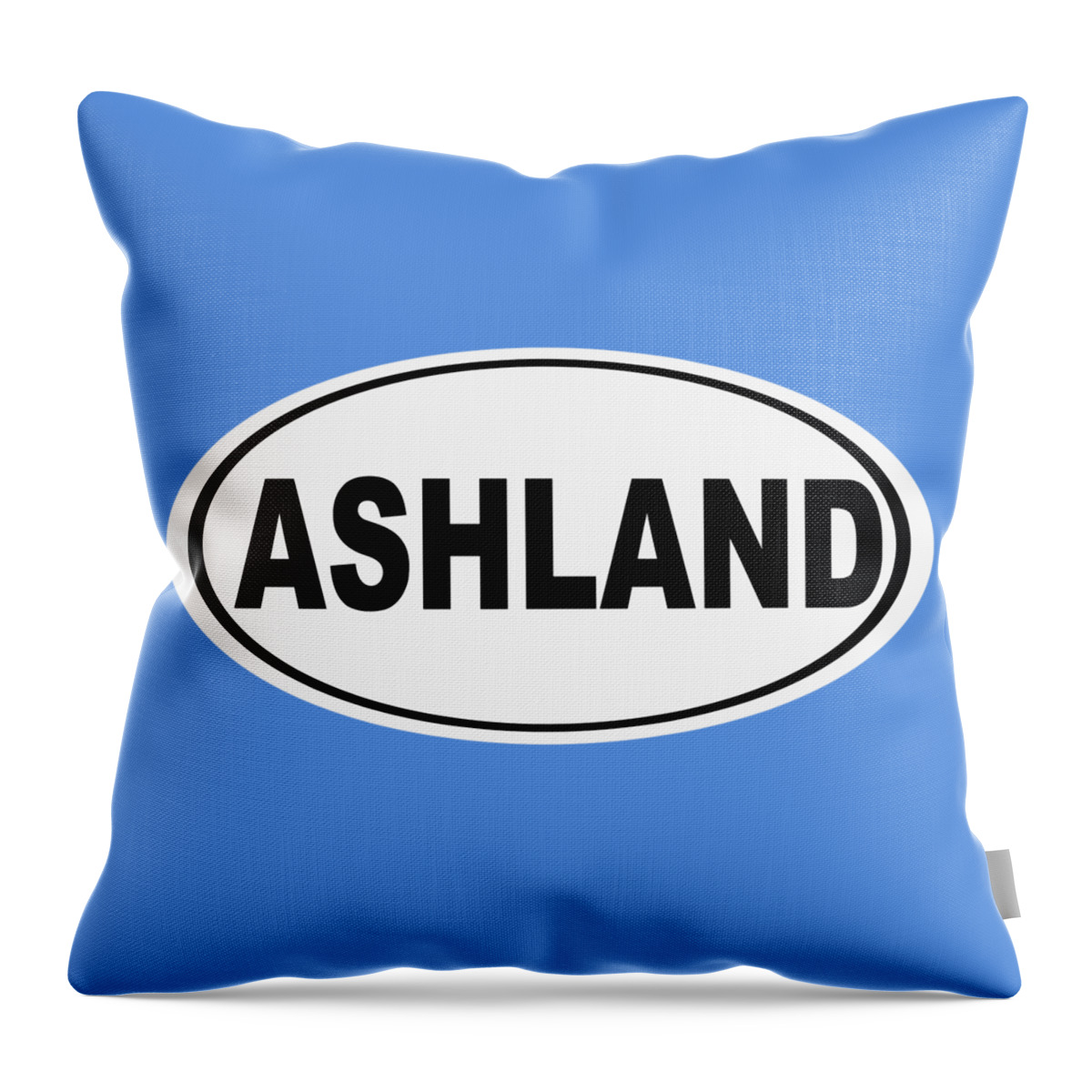 Ashland Throw Pillow featuring the photograph Oval Ashland Oregon or Ohio Home Pride by Keith Webber Jr