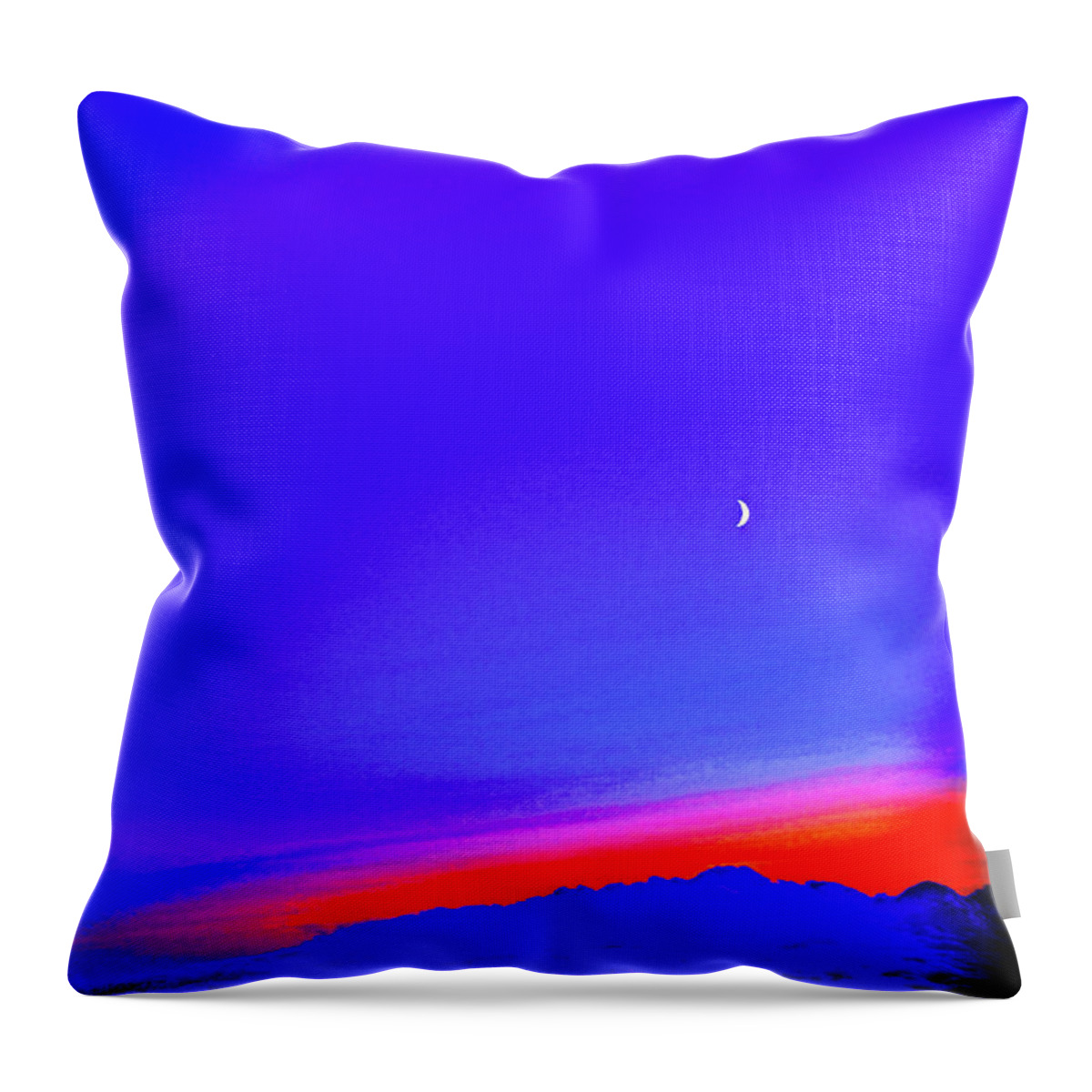 At 32 Thousand Feet Throw Pillow featuring the photograph Over the Blue by Rick Bragan