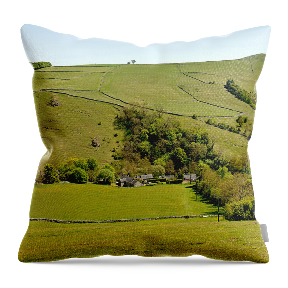 Europe Throw Pillow featuring the photograph Overlooking Milldale by Rod Johnson