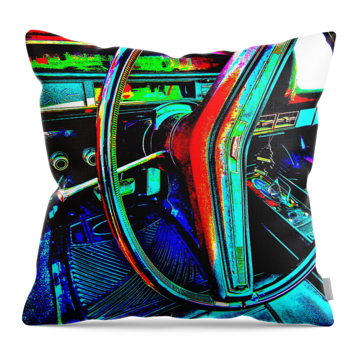 Oxford Car Show Throw Pillow featuring the photograph Oxford Car Show II 1 by George Ramos