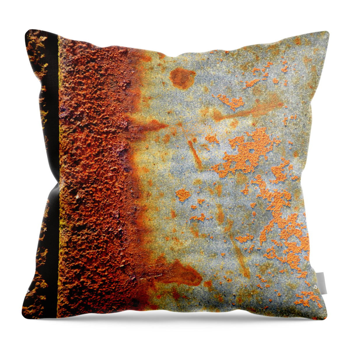 Oxidation Throw Pillow featuring the photograph Oxidation by Tom Druin