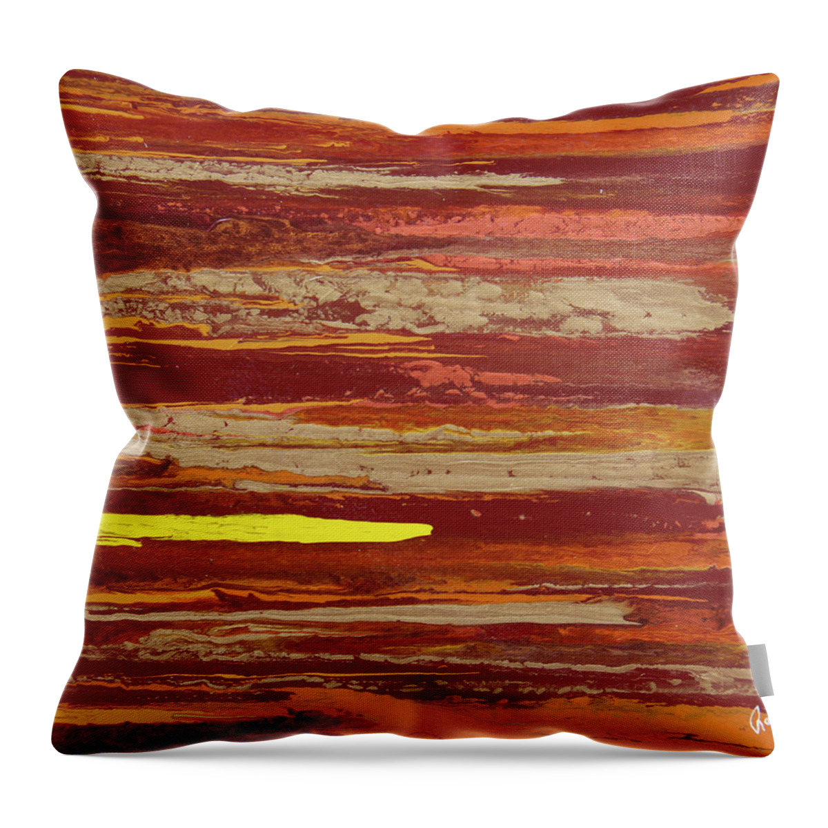 Fusionart Throw Pillow featuring the painting Ozone by Ralph White