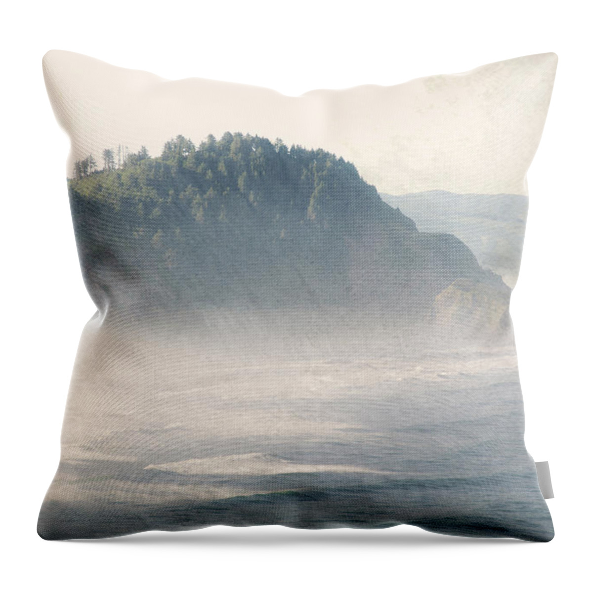Pacific Throw Pillow featuring the photograph Pacific Morning by Wild Sage Studio Karen Powers