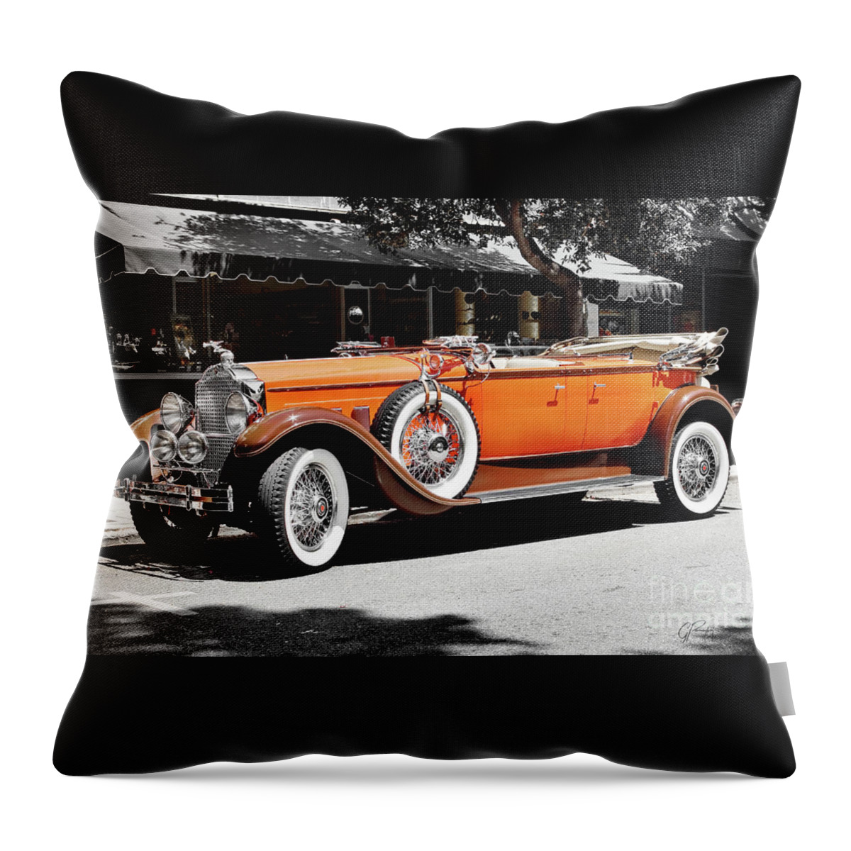 Packard Elegance Throw Pillow featuring the photograph Packard Elegance by Gabriele Pomykaj
