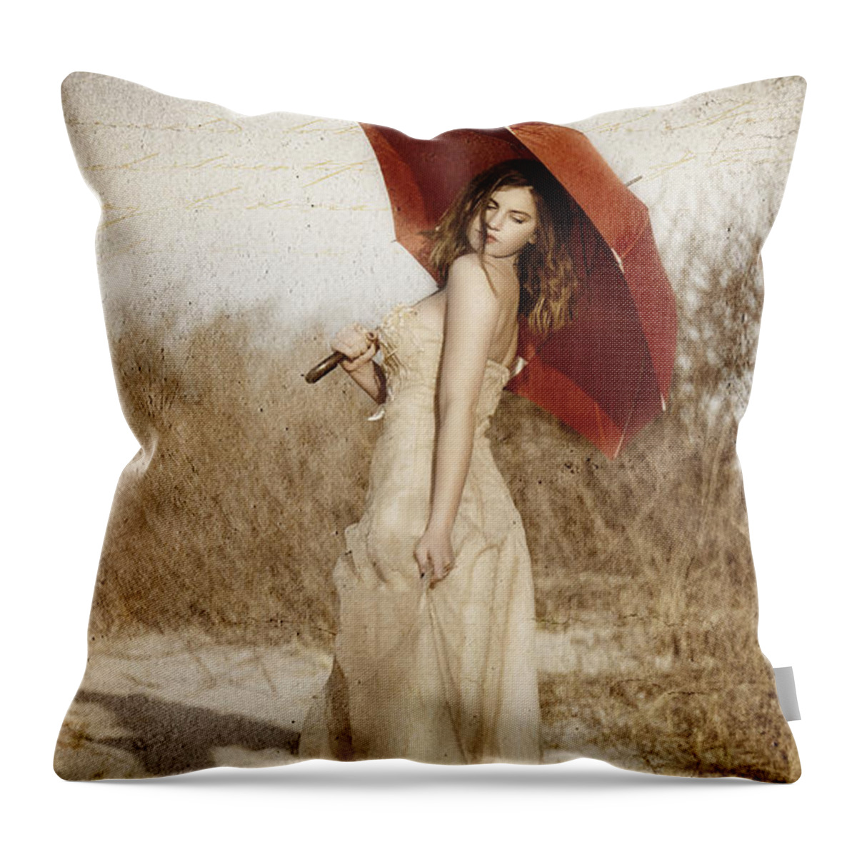 This Is A Piece Of Art That Combines Photography Throw Pillow featuring the photograph Painted Lady Narrow by Alissa Beth Photography