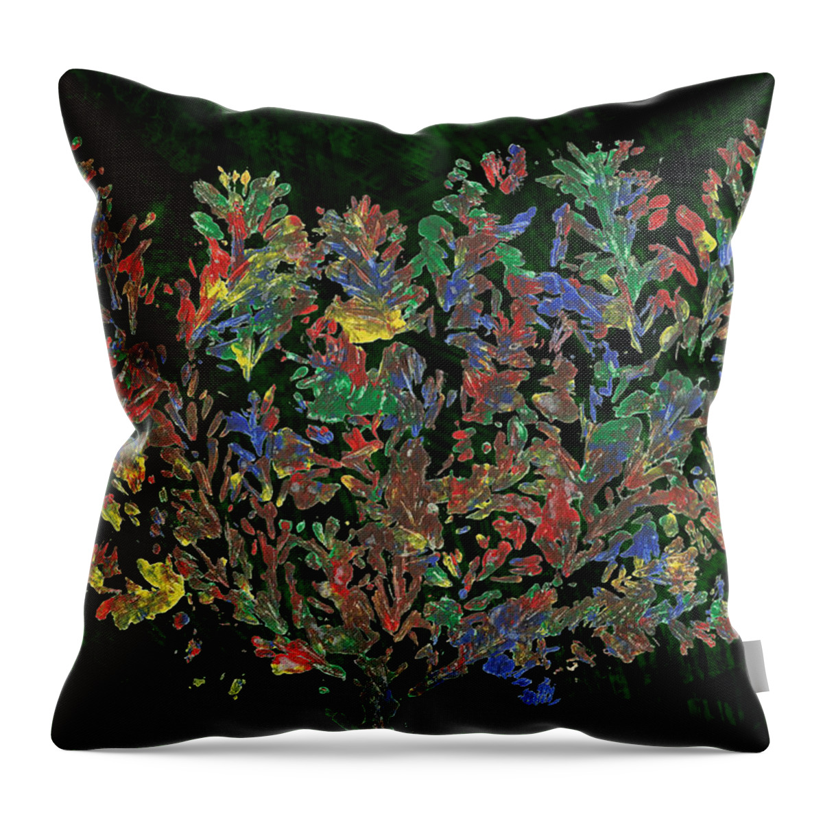 Autumn Throw Pillow featuring the painting Painted Nature 2 by Sami Tiainen