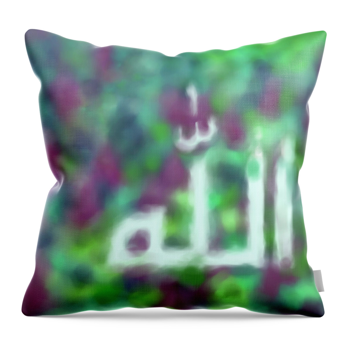 Abstract Throw Pillow featuring the painting Painting 663 2 by Mawra Tahreem