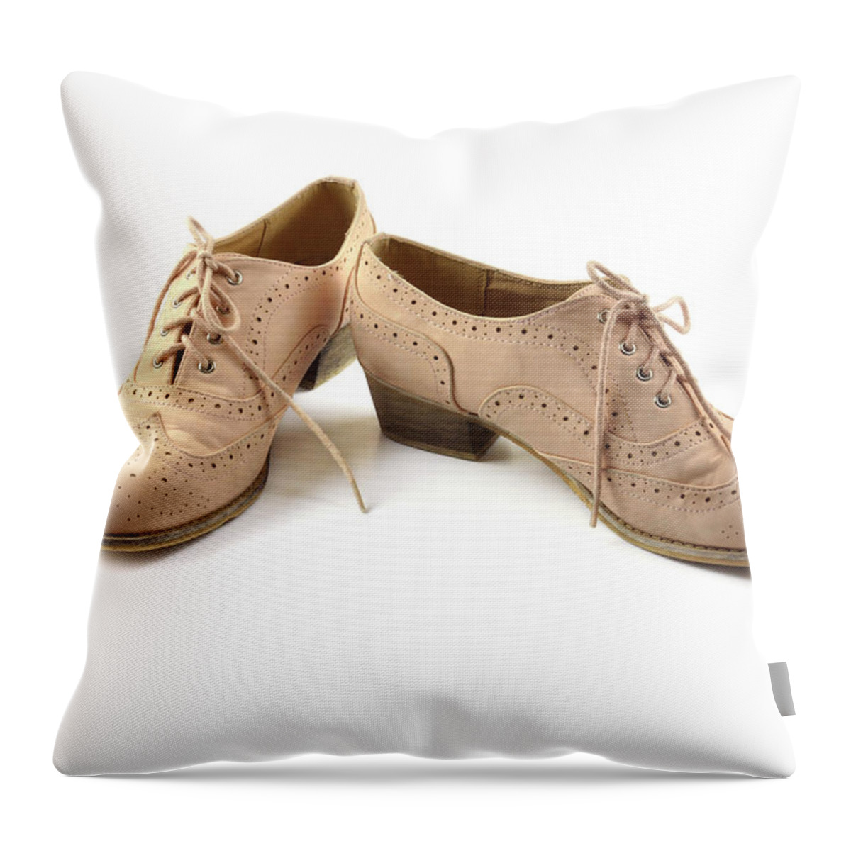 Shoe Throw Pillow featuring the photograph Pair of woman shoes by Dutourdumonde Photography