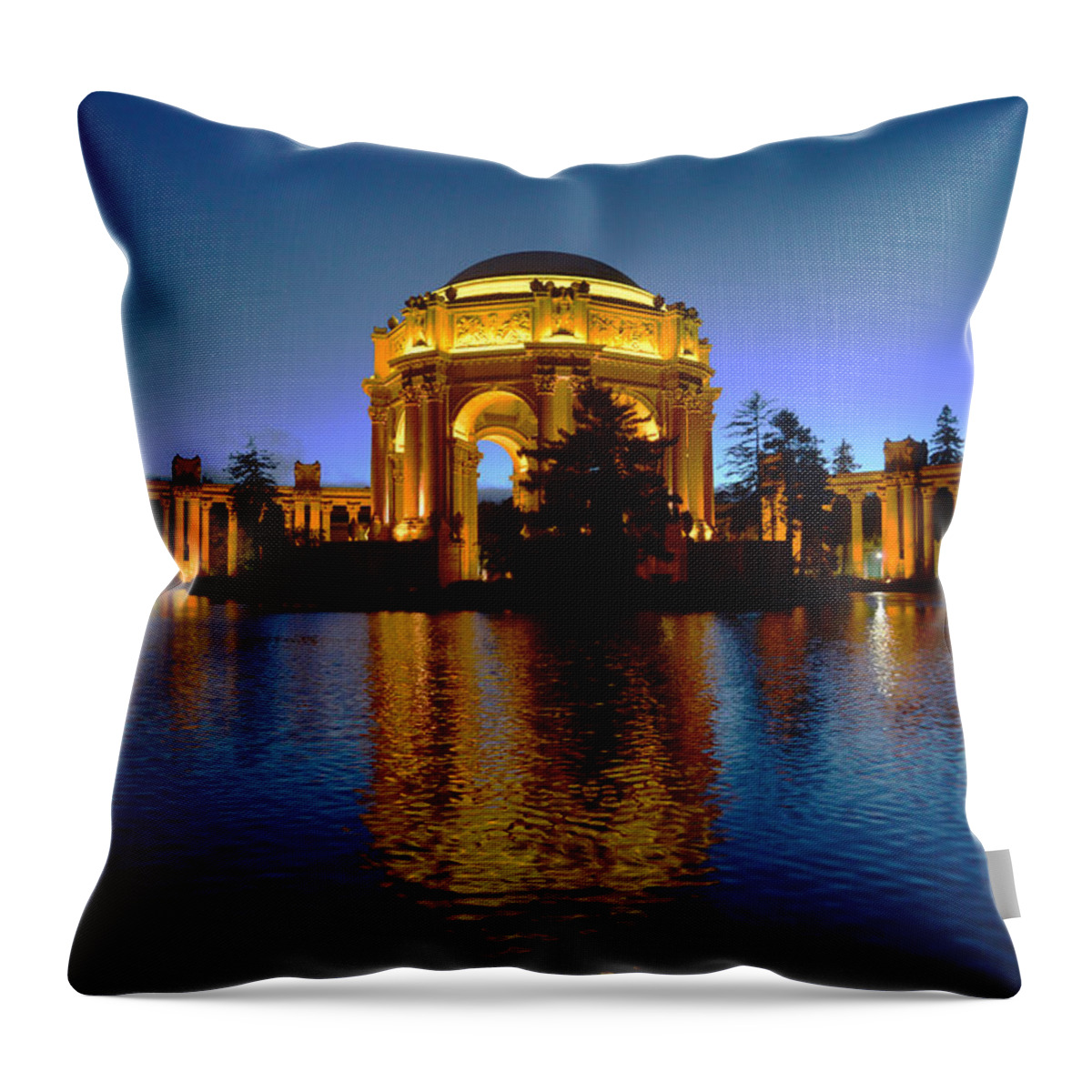Photography Throw Pillow featuring the photograph Palace of Fine Arts by Dragan Kudjerski