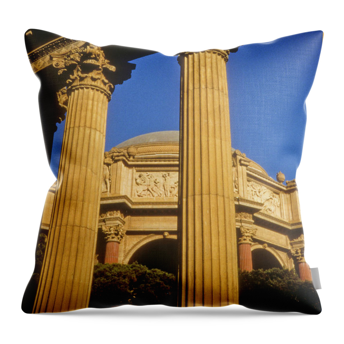 Palace Of Fine Arts Throw Pillow featuring the photograph Palace of Fine Arts, San Francisco by Frank DiMarco