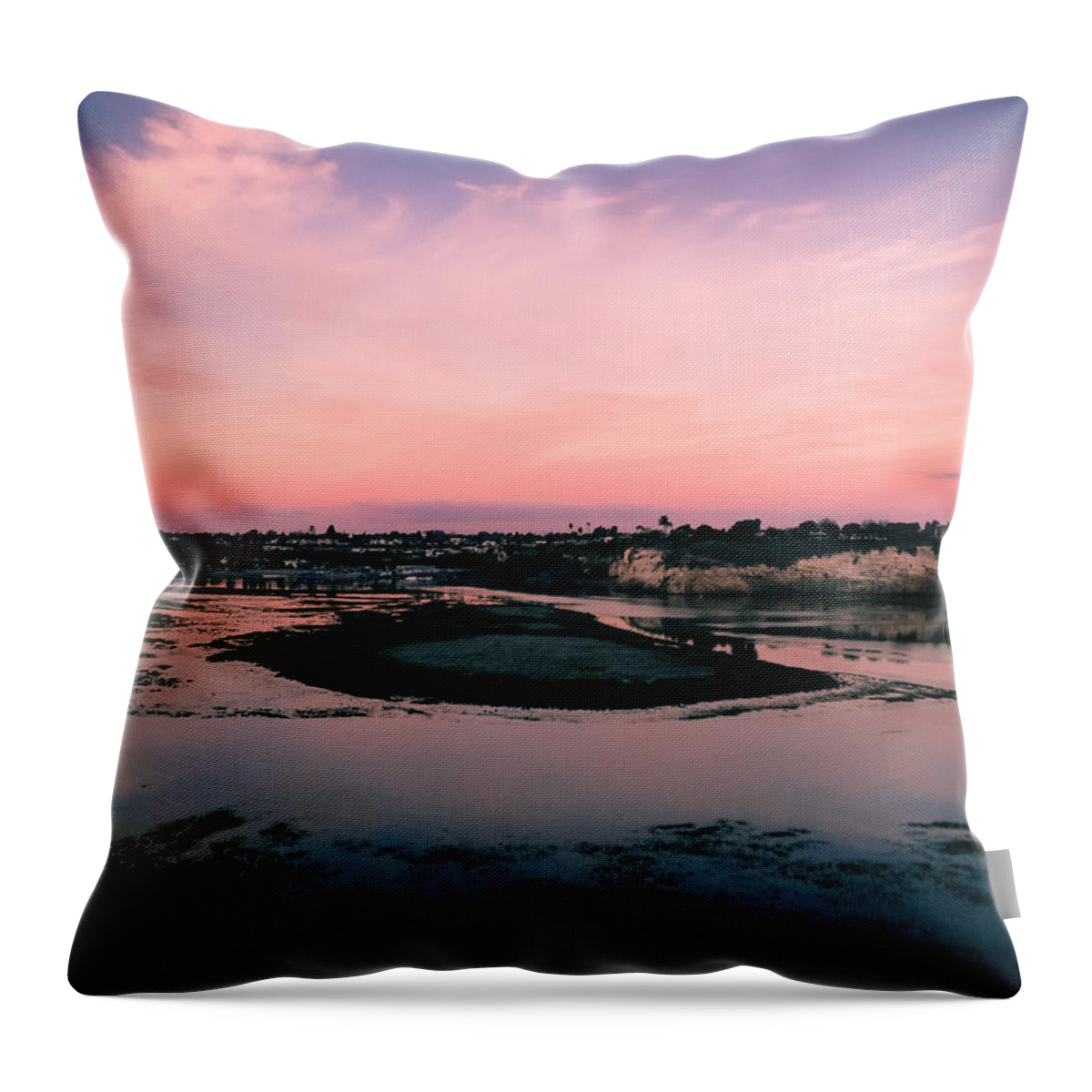 Pale Throw Pillow featuring the photograph Pale Pink Serenity by Pamela Newcomb