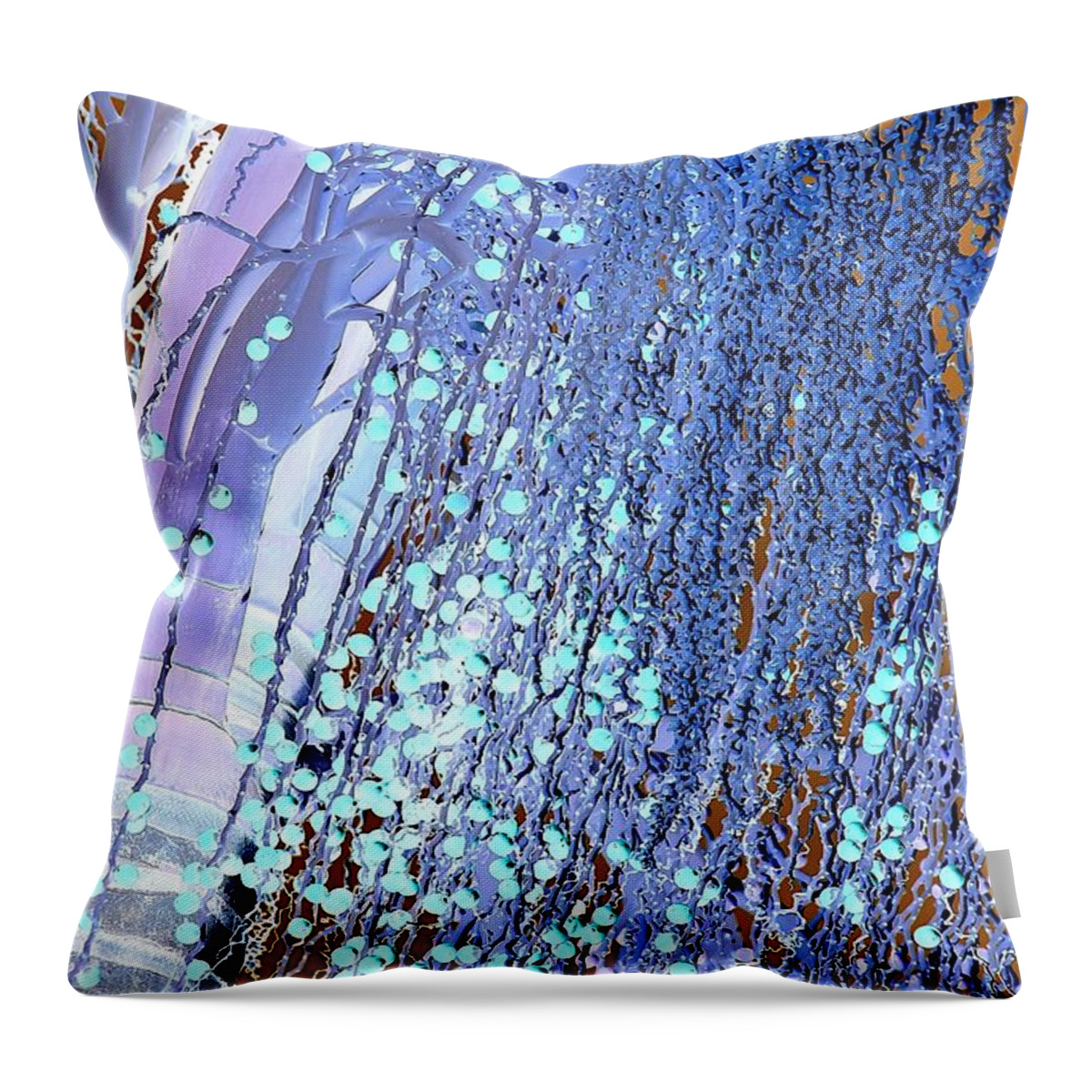 Surreal-nature-photos Throw Pillow featuring the digital art Overflowing by John Hintz