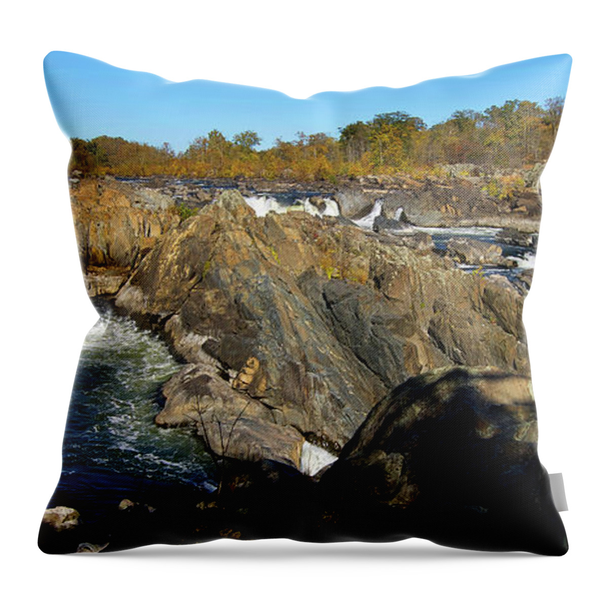 Culture Throw Pillow featuring the photograph Pan Of The Potomac by Skip Willits