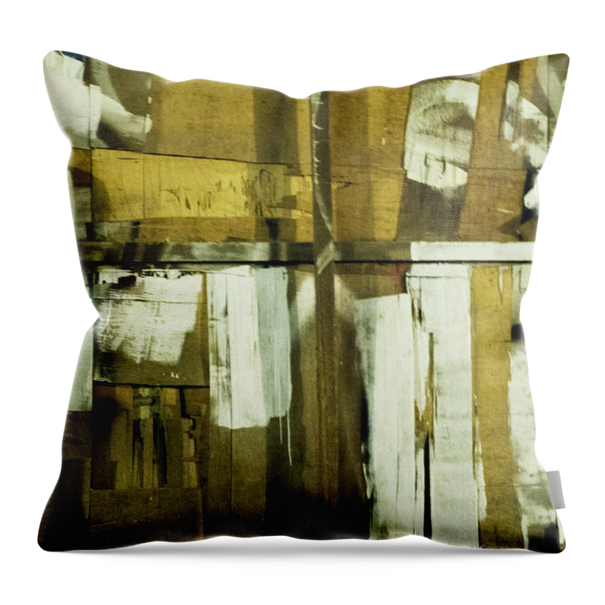 Peeling Paint Throw Pillow featuring the photograph Panamanian Texture No.4 by Jessica Levant