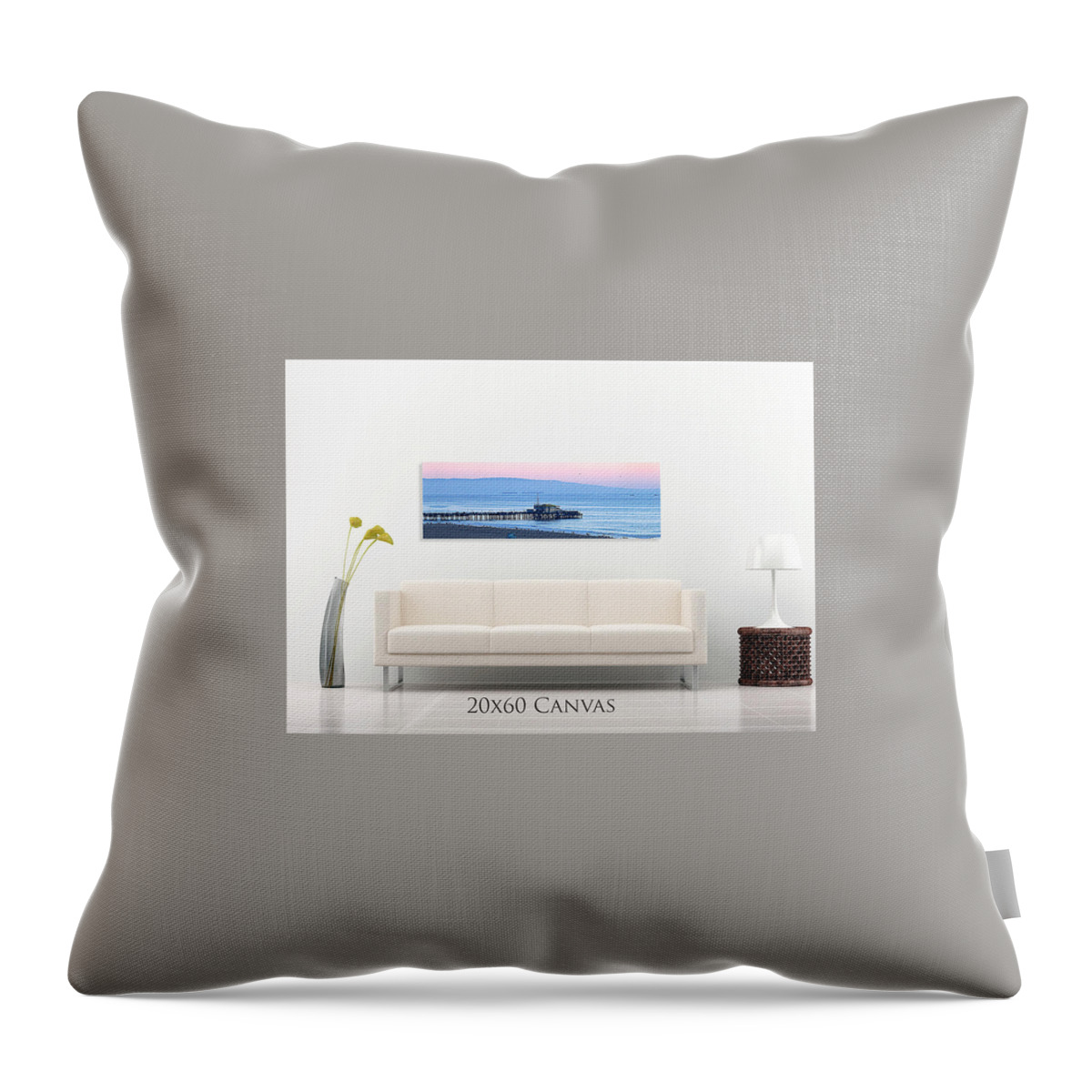Panorama Throw Pillow featuring the photograph Panoramic Display - Example A by Gene Parks