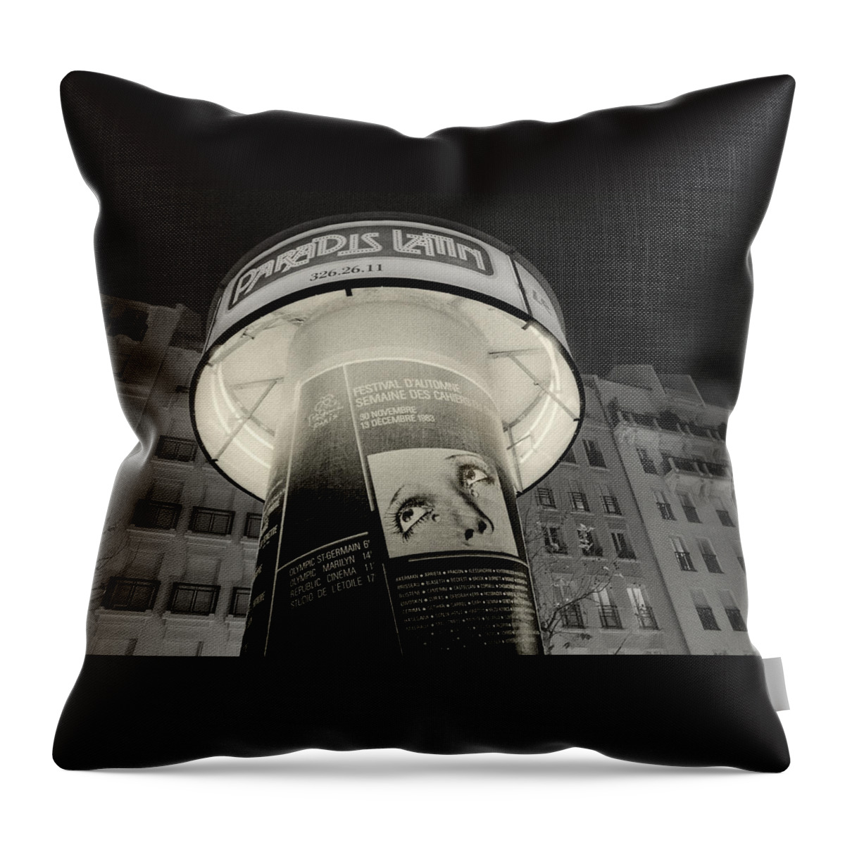 Photography Throw Pillow featuring the photograph Paris paradise for Man Ray by Philippe Taka