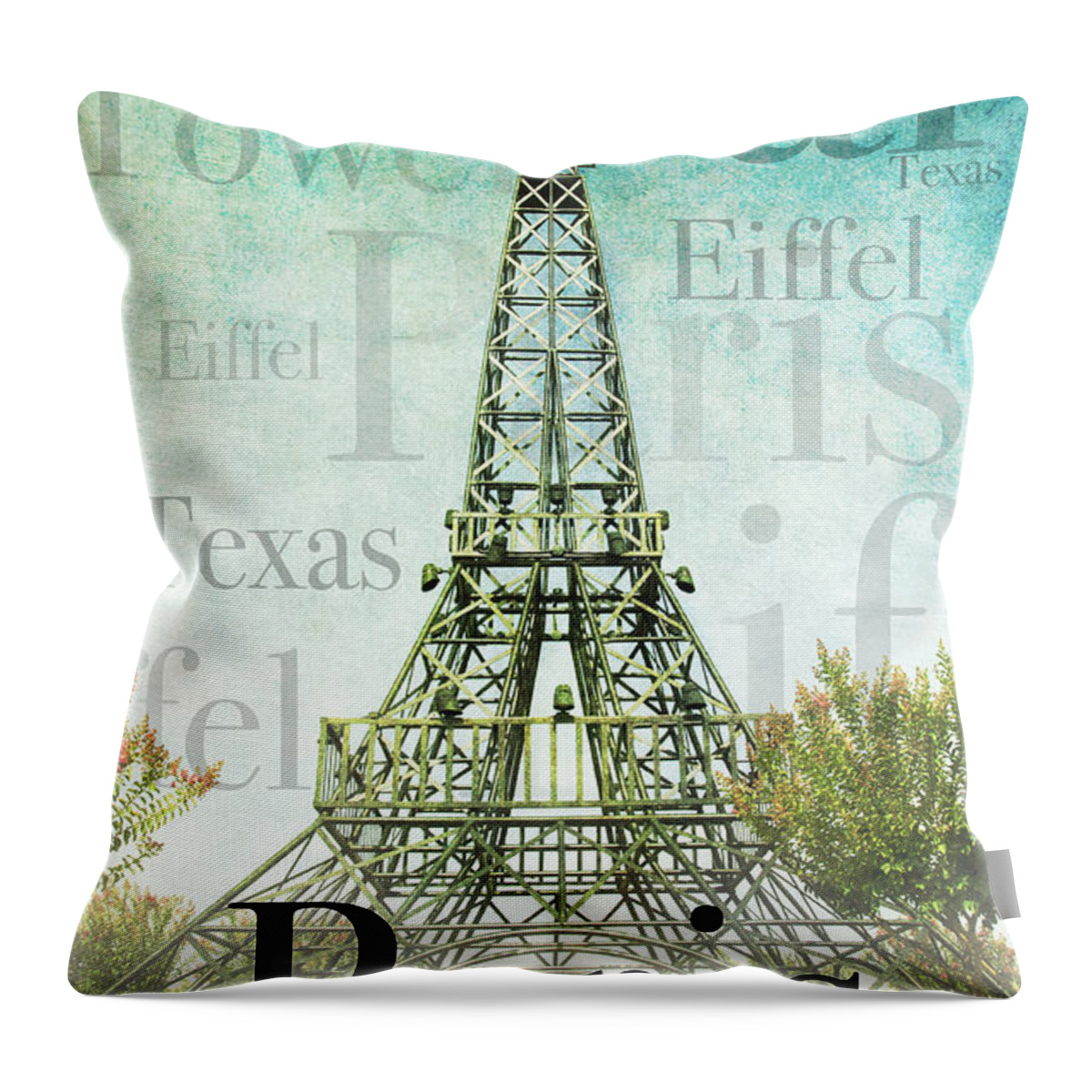 Paris Throw Pillow featuring the photograph Paris Texas Style by Jeff Mize
