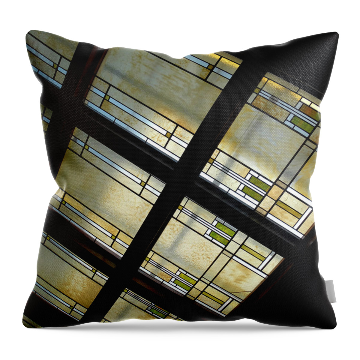Architecture Throw Pillow featuring the photograph Park Inn Hotel Skylight by David T Wilkinson