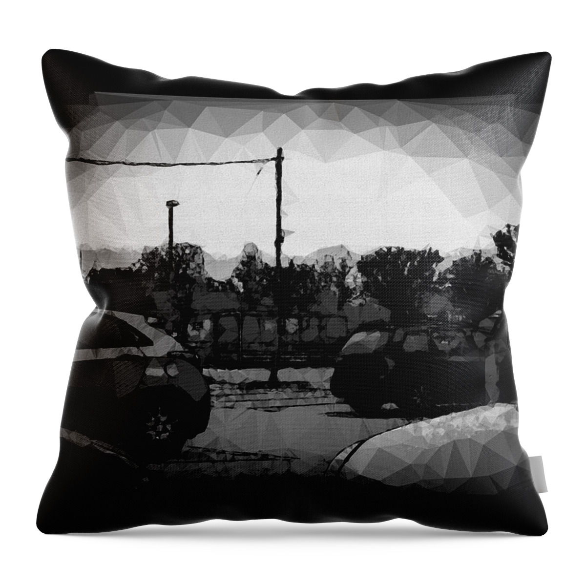 Parking Throw Pillow featuring the photograph Parking by Mimulux Patricia No