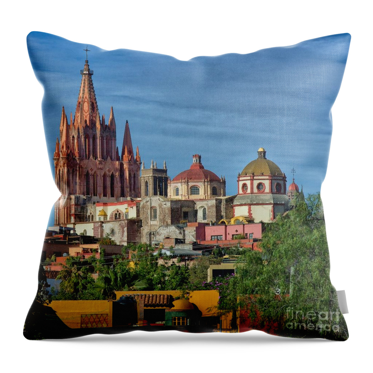 Church Throw Pillow featuring the photograph Parroquia #1 by Nicola Fiscarelli