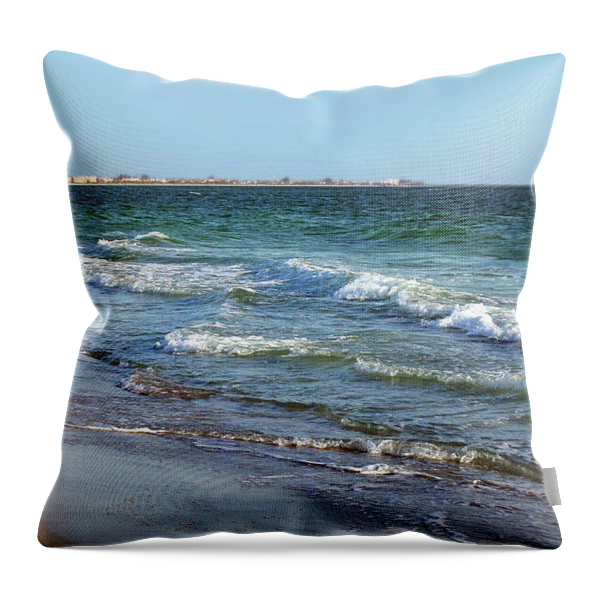 Beach Throw Pillow featuring the photograph Passagrill Beach by Ginny Schmidt