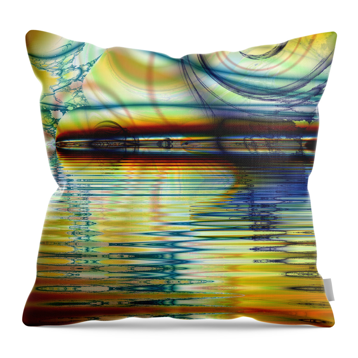 Fractal Throw Pillow featuring the digital art Passion by Debra Martelli