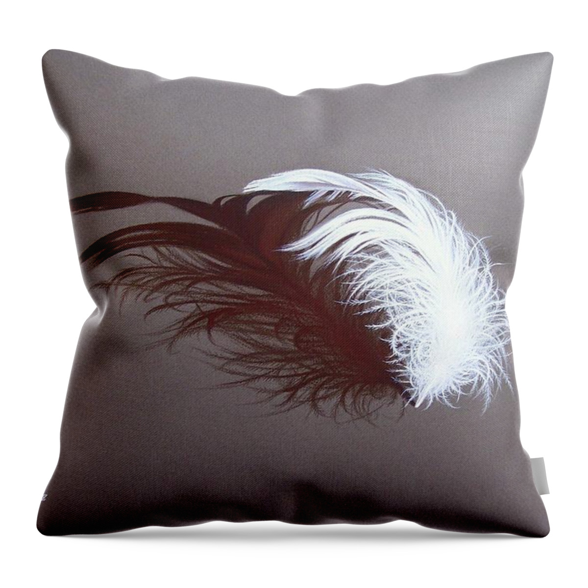 Still-life Throw Pillow featuring the drawing Passion by Elena Kolotusha