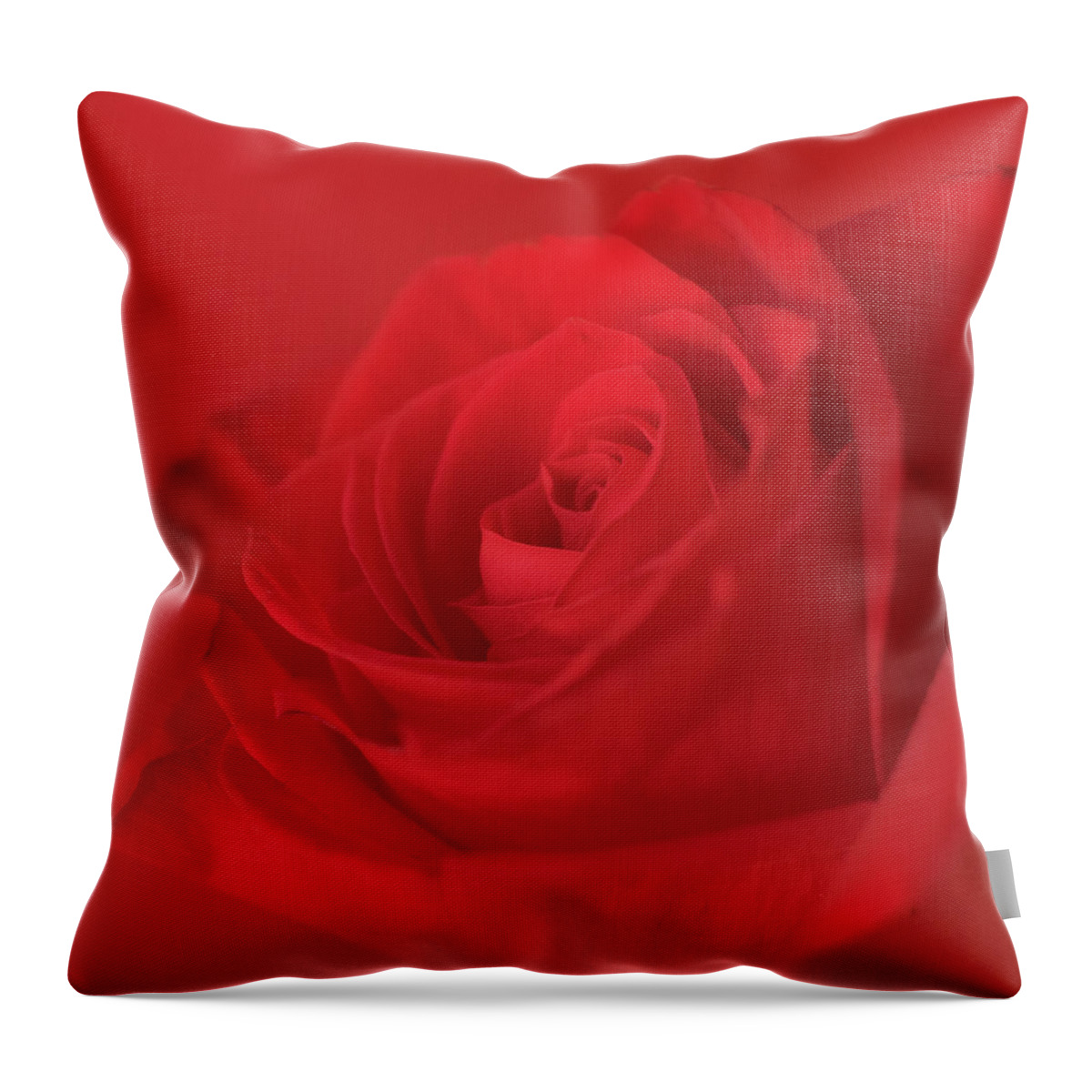Red Rose Throw Pillow featuring the photograph Passion by Holly Ross