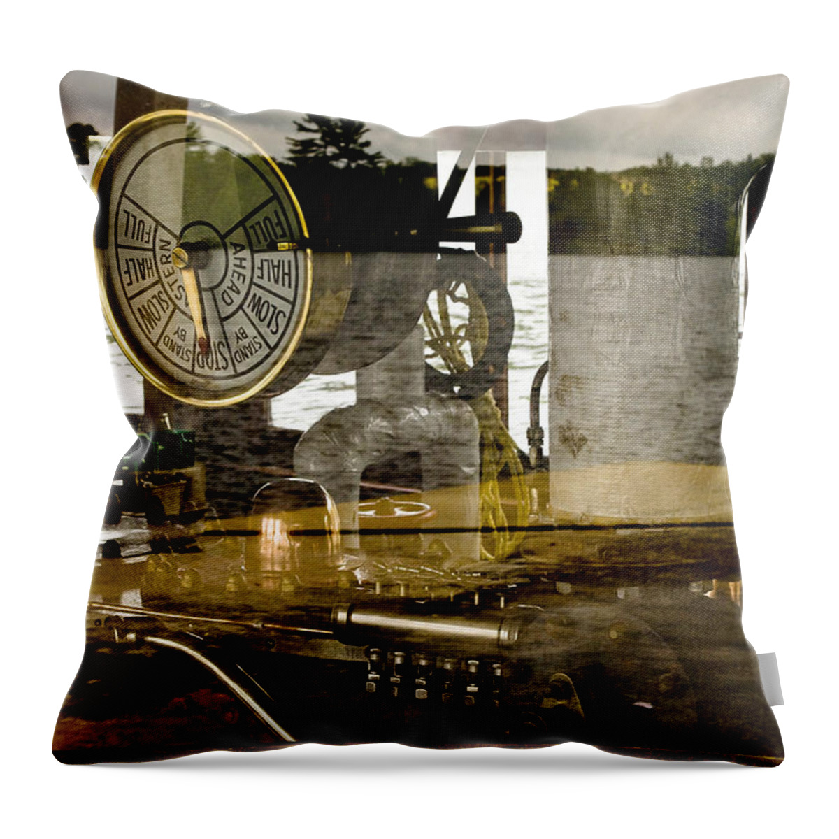Nautical Throw Pillow featuring the photograph Past and Present by Linda McRae