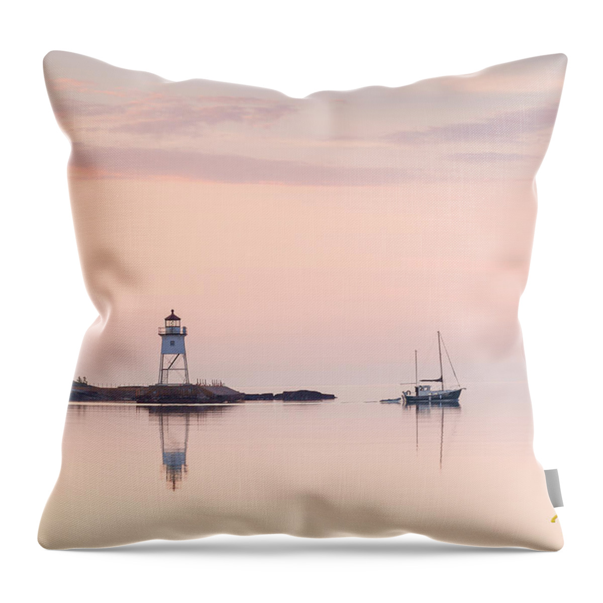 Buildings Throw Pillow featuring the photograph Pastel Morning by Rikk Flohr